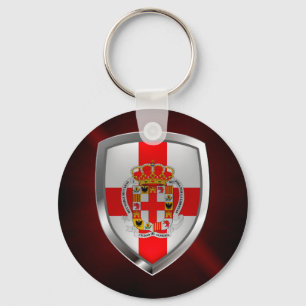 Almería Metallic Emblem Nyckelring