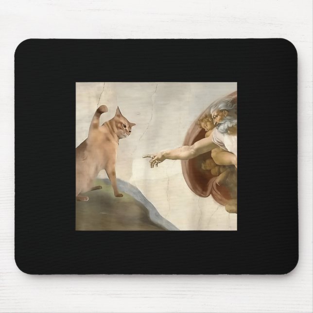 Almighty Slap Lund Cat God Creation of Adam Meme Musmatta (Framsidan)
