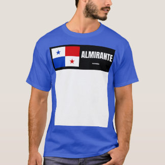 Almirante City med Panama Flagga T Shirt