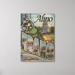 Almo IdahoLarge brev ScenesAlmo, legitimation Canvastryck