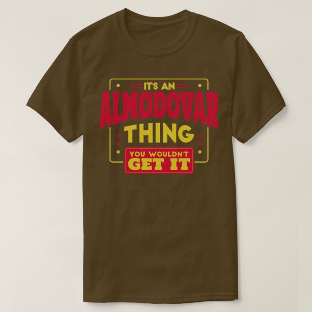 Almodovar T Shirt (Design framsida)