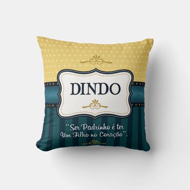 Almofada Batizado Dindo 01 Kudde (Framsida)