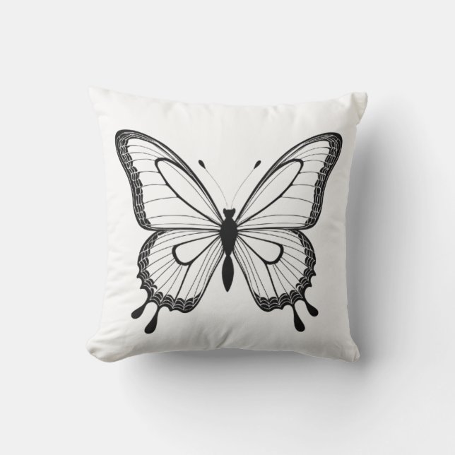 Almofada Branca Borboleta Kudde (Framsida)