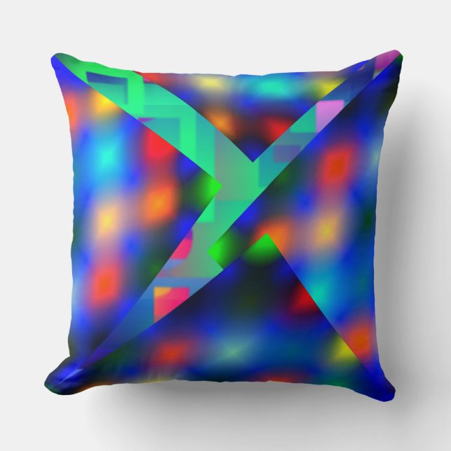 Almofada colorida em estilo luzes embaçadas e mais kudde (Framsida)