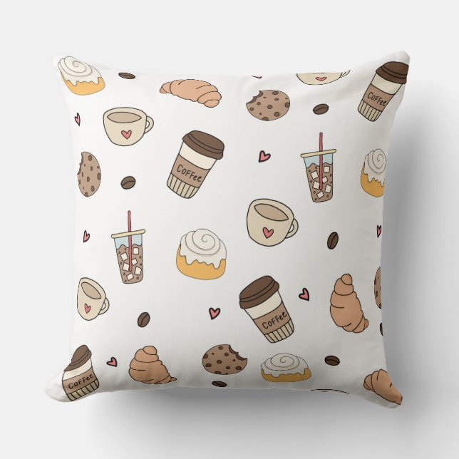 Almofada decorativa coffee lovers  kudde (Framsida)