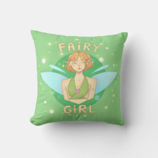 almofada fada, fairy girl kudde