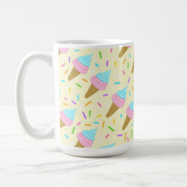 Almofada fofa com estampa contínua de sorvetes kaffemugg