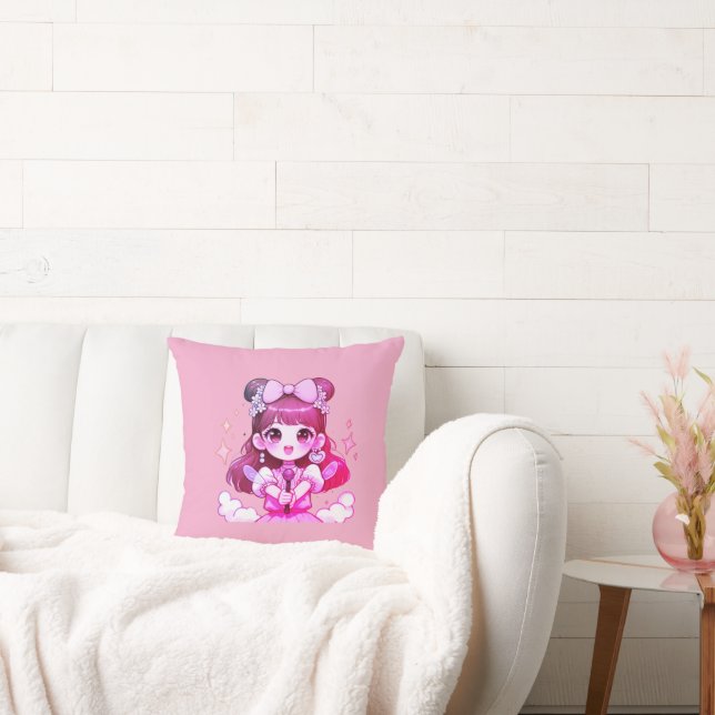 almofada garota kpop cantora desenho kudde (Soffa)