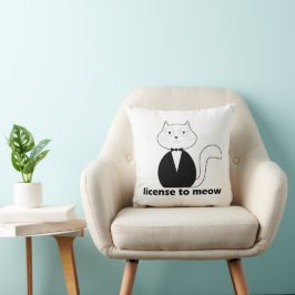 Almofada License to Meow Kudde