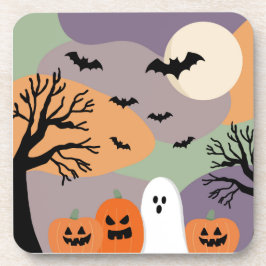 Almofada noite de halloween abóboras e fantasmas underlägg