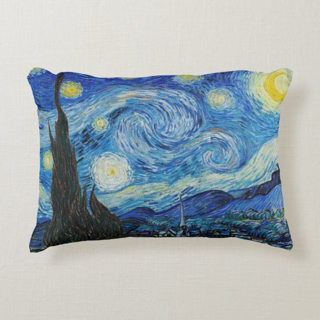 Almofada Noite Estrelada Van Gogh Prydnadskudde (Framsidan)