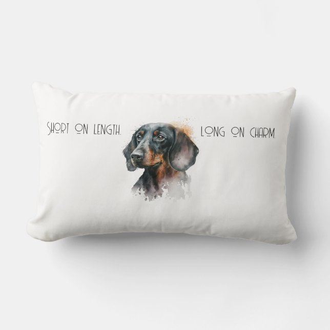 Almofada | Pillow Dachshund Lumbarkudde (Framsida)