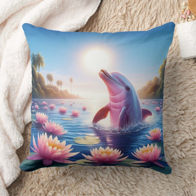 almofada quadrada com tema lendas do boto kudde (Filt)