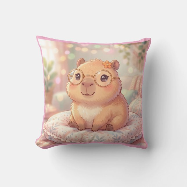 almohada cute de Capybara Kudde (Framsida)