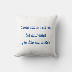 Almohada dime como eres con los animales kudde