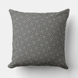Almohada elegante patron blanco y negro kudde