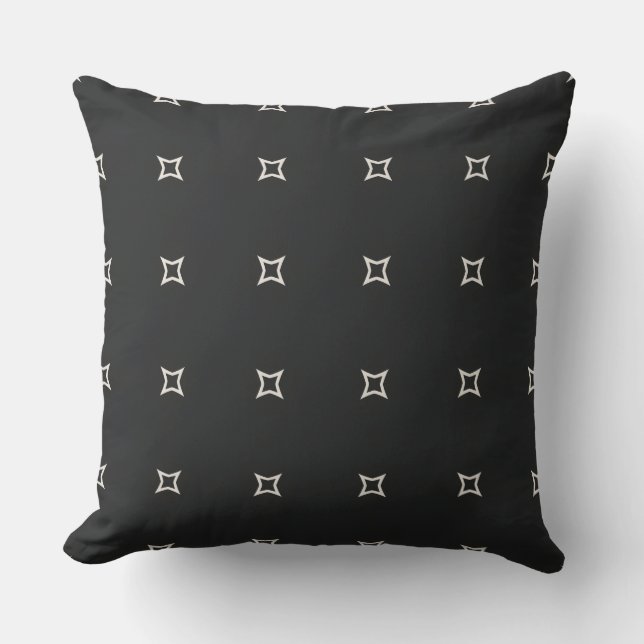 Almohada elegante patron blanco y negro kudde (Framsida)