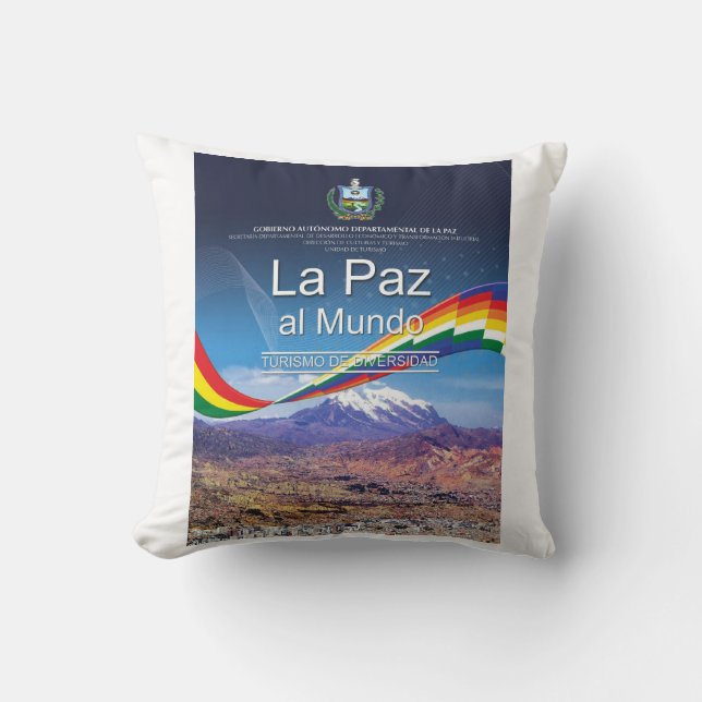 Almohada La Paz al mundo Kudde (Framsida)