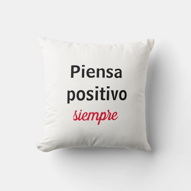 Almohada piensa positivo siempre kudde (Framsida)