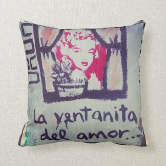 Almohada street art la ventanita del amor kudde