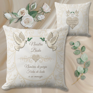 Almohadas de boda personalizadas. Regalos de boda Kudde