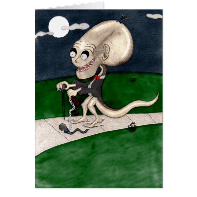 Almon the Strangeling Hälsningskort (Framsidan)