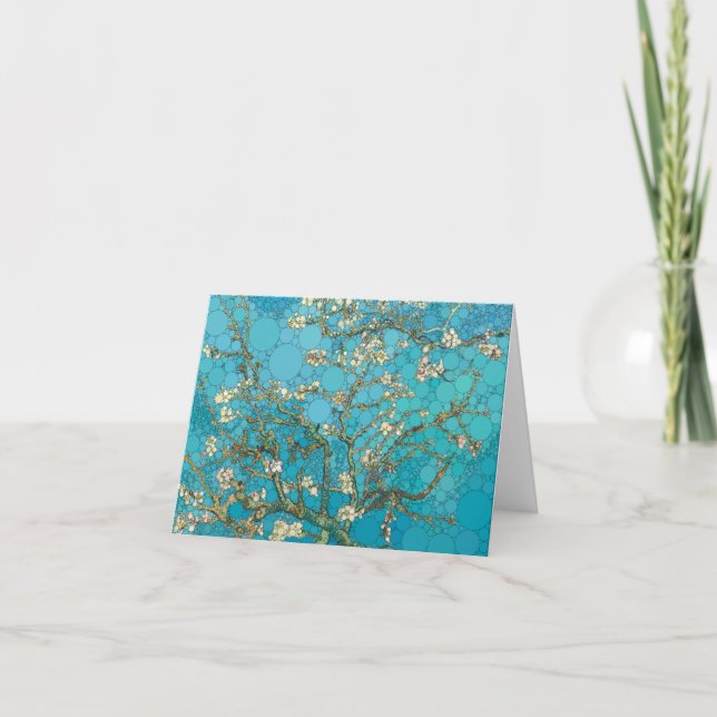 Almond Blommar av After Vincent van Gogh Tack Kort (Framsida)