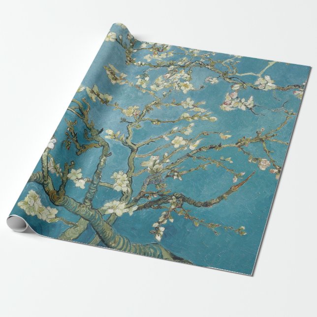 Almond Blommar av Vincent Van Gogh Presentpapper (Utrullad)