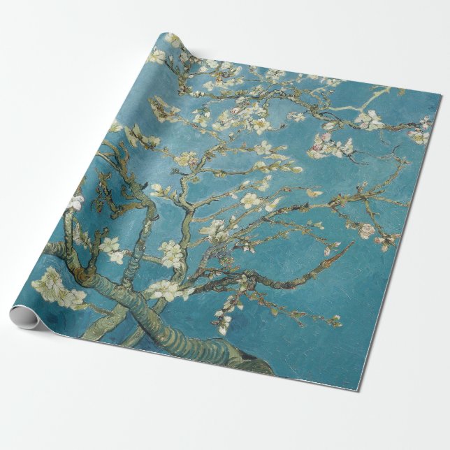 Almond Blommar av Vincent Van Gogh Presentpapper (Utrullad)