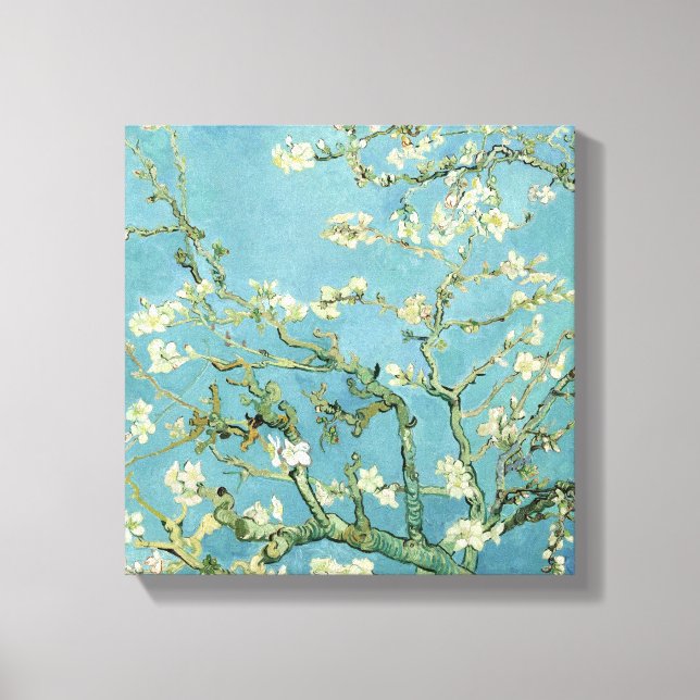 Almond Blommar från Van Gogh Fine Art Kanvastryck (Framsida)