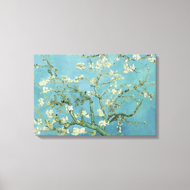 Almond Blommar från Van Gogh Triple Panel Canvas (Framsida)
