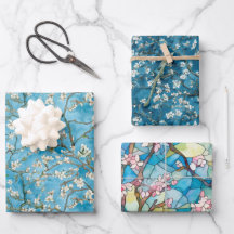 Almond Blommar inspirerad av Van Gogh Wrapping Pap