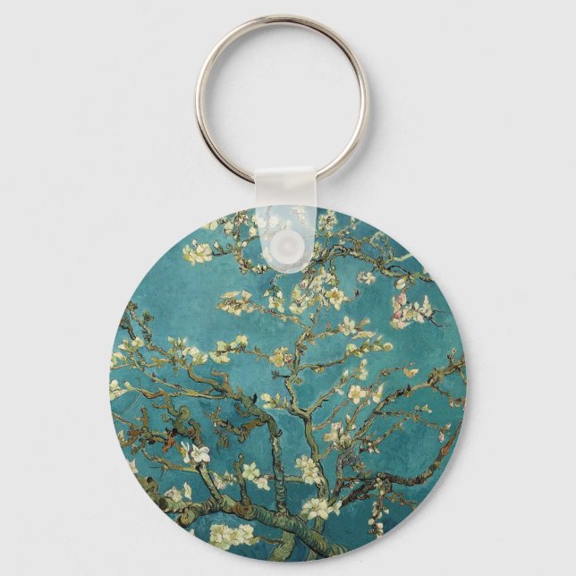 Almond Blommar Keychain Nyckelring (Framsida)