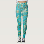 Almond Blommar Van Gogh Leggings<br><div class="desc">Vintage reproduction av Almond Blommar av Vincent van Gogh,  1890. Det visar det blomstrande mandeln träd grenar mot himlar. Almond träd blommar tidigt i vår och symboliserar början till nytt liv. Van Gogh gjorde den här målningen som en gåva till sin nyfödda brorson.</div>