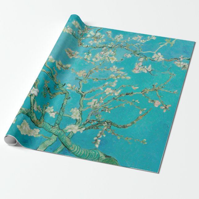 Almond Blommar Van Gogh Presentpapper (Utrullad)