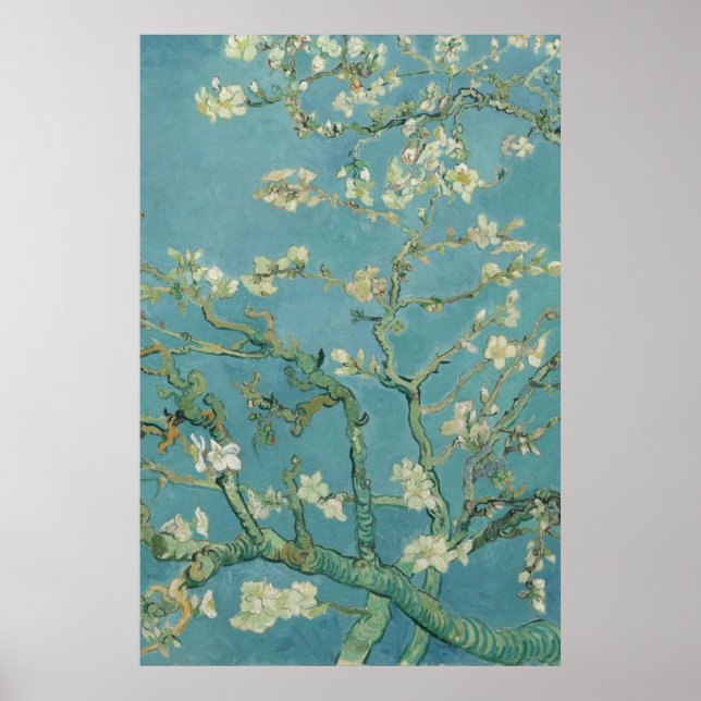 Almond Blommar Vincent van Gogh 1890 Poster (Framsidan)