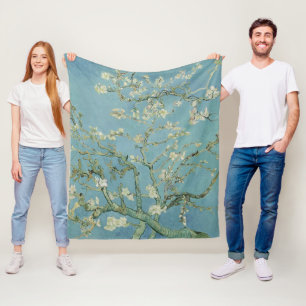 Almond Blommar: Vincent Van Gogh Fleecefilt