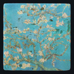 Almond Blommar Vincent van Gogh Stenunderlägg<br><div class="desc">Vackra mandelns blommar på mandeln träd av Vincent van Gogh.</div>