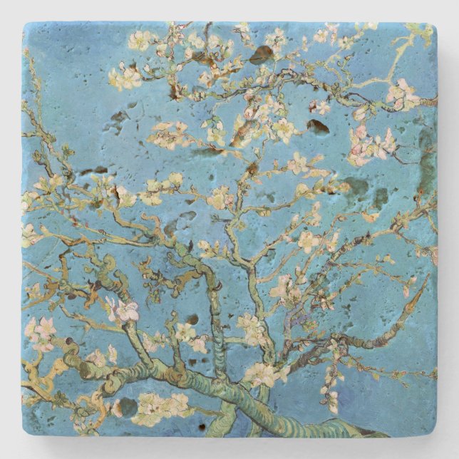 Almond Blommar Vincent van Gogh Stenunderlägg (Framsidan)