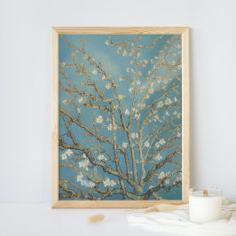 Almond blommar Vintage Wall Art Poster
