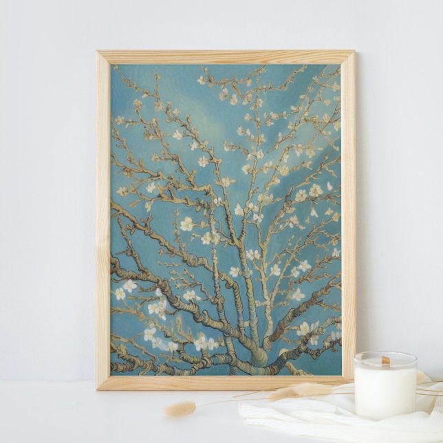 Almond blommar Vintage Wall Art Poster (Skapare uppladdad)