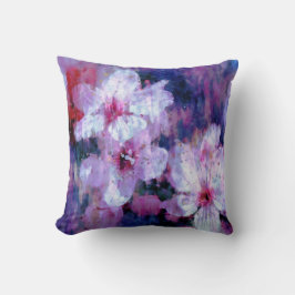 Almond Blommar Watercolor Kudde