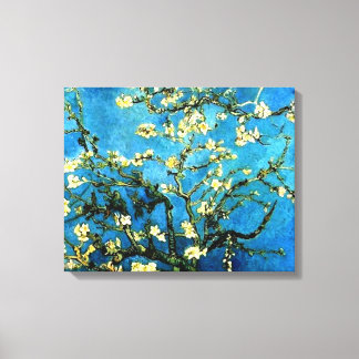 Almond Blommars av VanGogh Wrapped Canvas