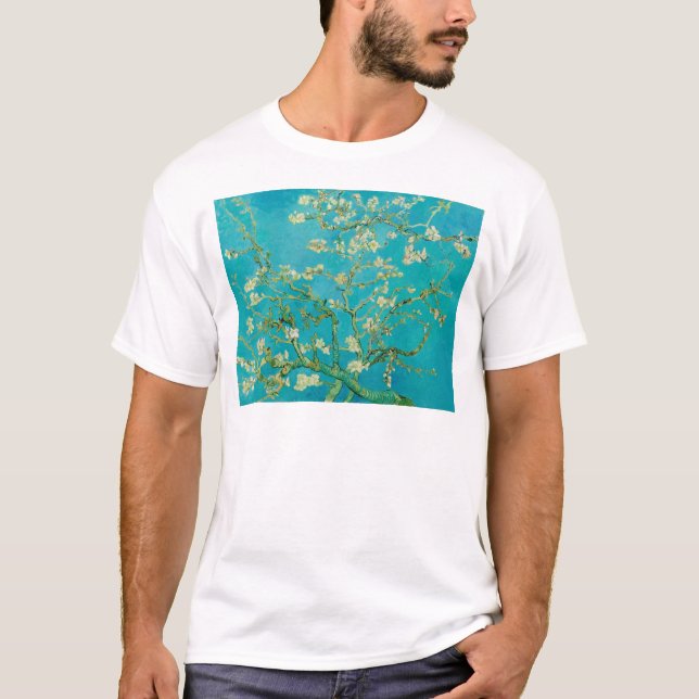 Almond Blommars av Vincent van Gogh (1890) T-shirt (Framsida)