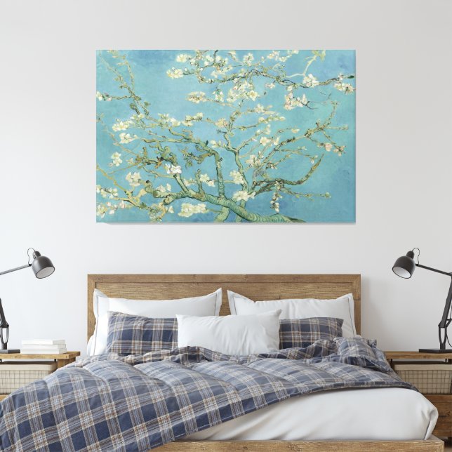 Almond Blommars av Vincent van Gogh Canvastryck (Insitu (sovrum))