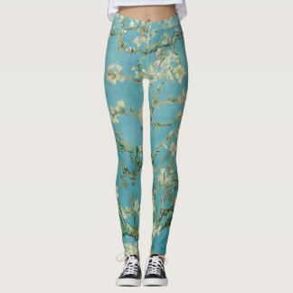 Almond Blommars av Vincent Van Gogh Fine Art Leggings
