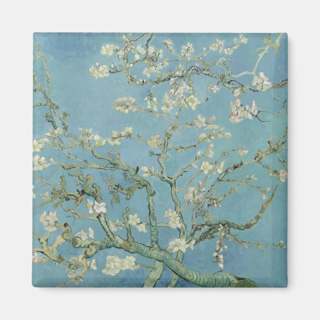 Almond Blommars av Vincent Van Gogh Magnet (Framsidan)