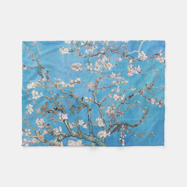 Almond Blommars Blue Vincent van Gogh Art Painting Fleecefilt (Framsidan (Horisontell))