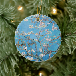 Almond Blommars Blue Vincent van Gogh Art Painting Julgransprydnad Keramik