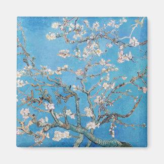 Almond Blommars Blue Vincent van Gogh Art Painting Magnet